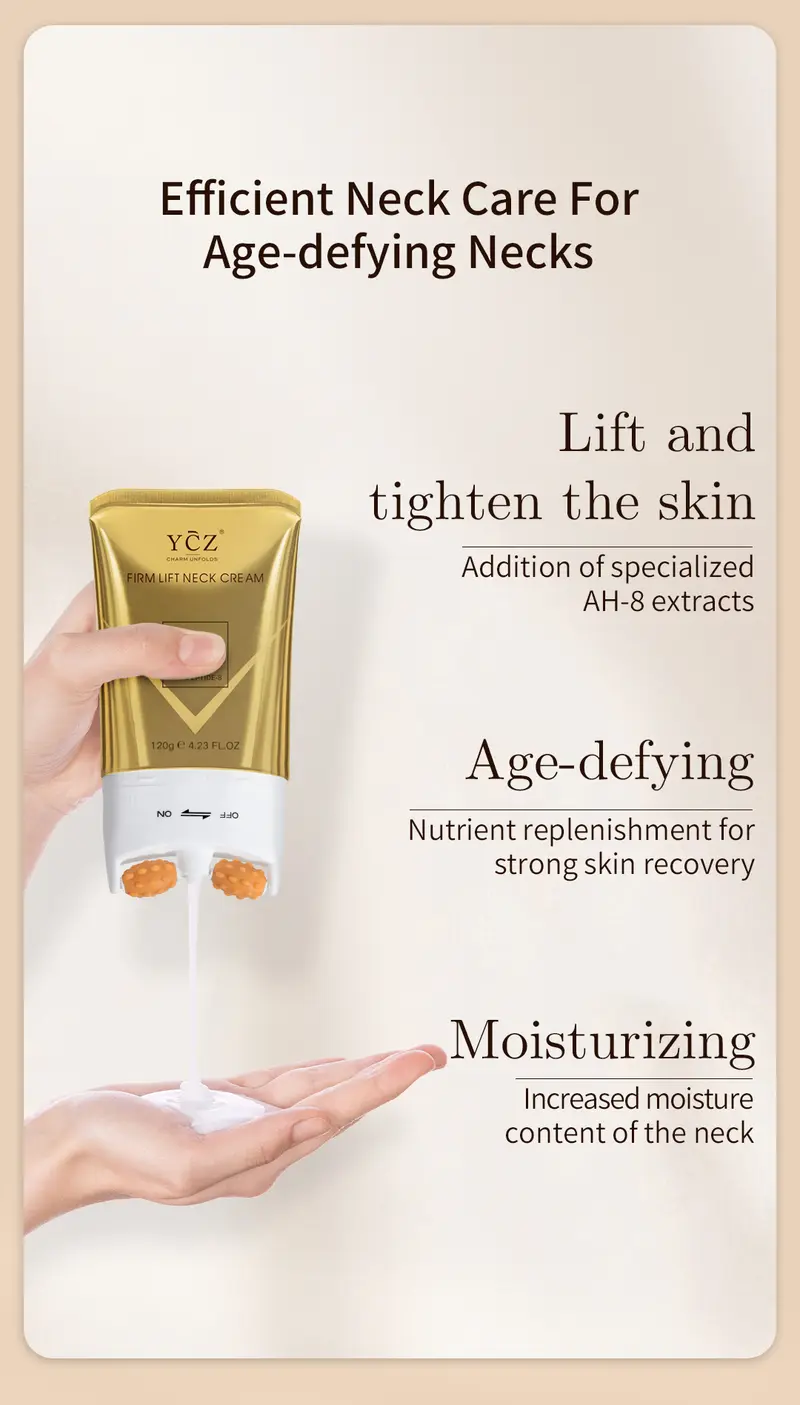 Product Introduction of YCZ Neck-Eye Care Tightening & Revitalizing Set - Smooth of Fine Lines. Eye & Neck Treatment. Moisturizer for Enhanced Skin Health - Hydrating Gentle Skincare 16