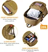 12L/ 15L/ 20L/ 30L Mini Rucksack Taktisch Wanderrucksack Molle Schultasche Wasserabweisend Daypack Milit&auml;risch Schulrucksack Studenttasche Unitasche Sporttasche Laptoptasche f&uuml;r Outdoor Sport