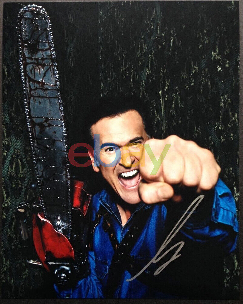 BRUCE CAMPBELL SIGNED 8X10 Photo Poster painting ASH VS EVIL DEAD reprint