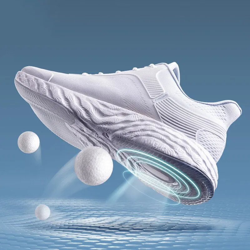 ONEMIX Summer Unisex Casual White Shoes Breathable Flats Training Shoes Lightweight Tenis Masculino Jogging Shoes Men Sneakers