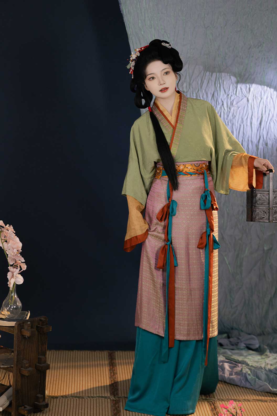 Song dynasty hanfu eight-panel skirt hanfu dress for spring - suxiao 素绡 Stupa Stones