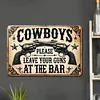 Cowboy - Vintage Metal Signs - 20*30cm/30*40cm - Western