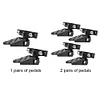 1 Pair Motorcycle Metal Footrests Pedals Rear Pedal Footrest Folding Footpegs