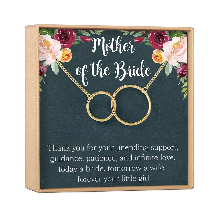 Mother of the Bride Gift Necklace (with a card)