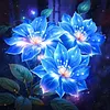 Diamond Painting -DIY Round Drill Glowing Flowers(40x40cm)