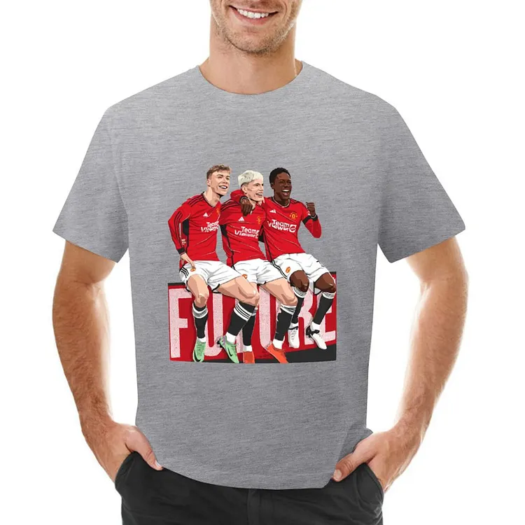 The Future Hojlund Garnacho Mainoo Inspired Football Culture Men's T-shirt	