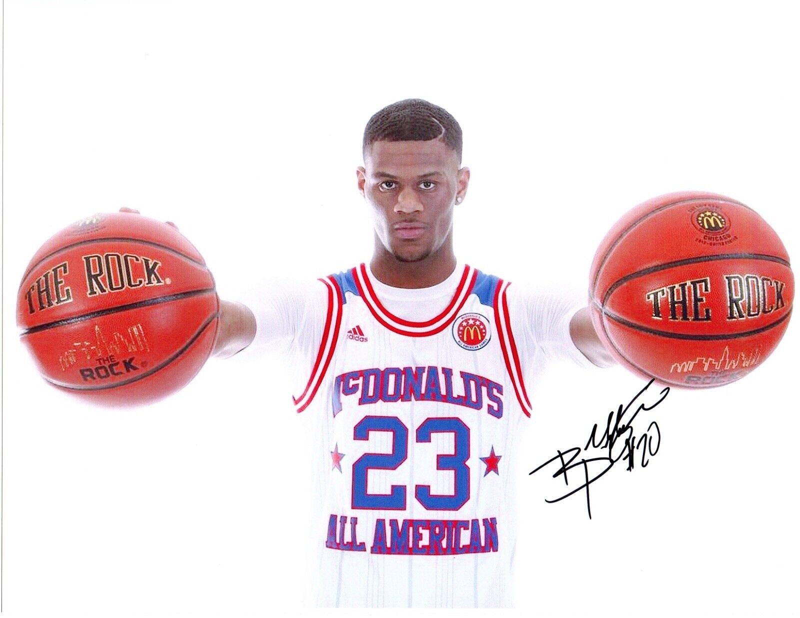 Billy Preston basketball Signed Photo Poster painting 8.5x11 Autograph Kansas NBA