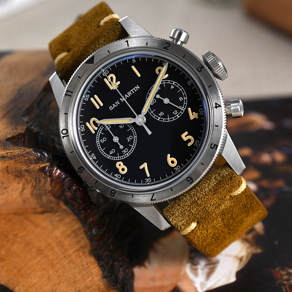 New Product Wearing Effect |Retro Chronograph SN0127JSSan Martin Watch San Martin Official Authorized StoreSan Martin Watches