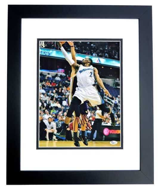 John Wall Signed - Autographed Washington Wizards 11x14 inch Photo Poster painting FRAMED - JSA