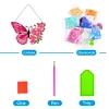 5D DIY Special Shaped Diamond Painting Butterfly Hanging With Lamp String Kit