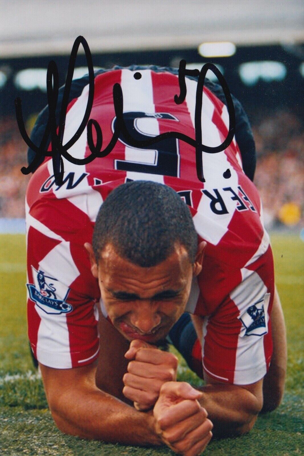 ANTON FERDINAND HAND SIGNED 6X4 Photo Poster painting - FOOTBALL AUTOGRAPH - SUNDERLAND 1.