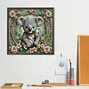 (40*40cm)Flower Koala - Full Round Drill Diamond Painting