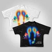 Sopula Abstract Graphics Of Heat-Sensitive Characters Cropped T-Shirts