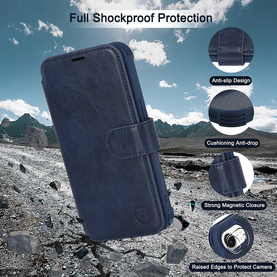 VANAVAGY Compatible for iPhone 16e Wallet Case for Magsafe Wireless Charging