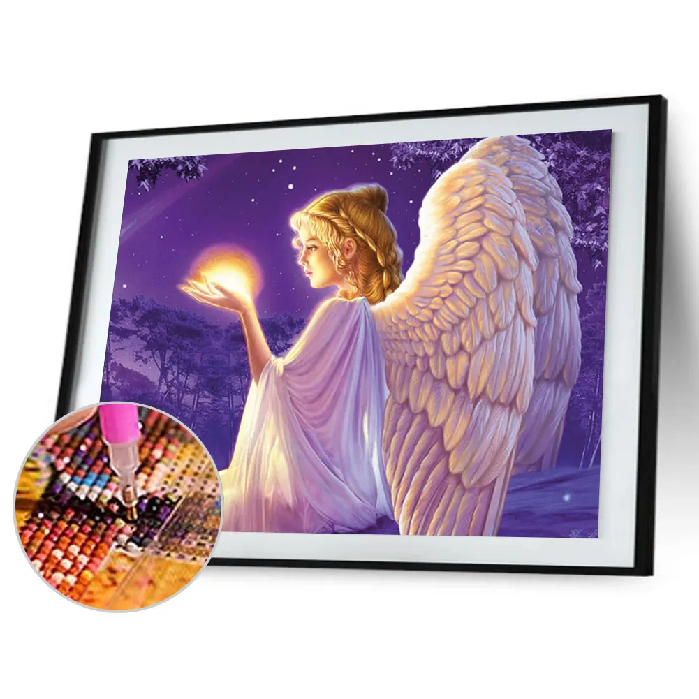 Full Round Diamond Painting 40*30cm - Angel
