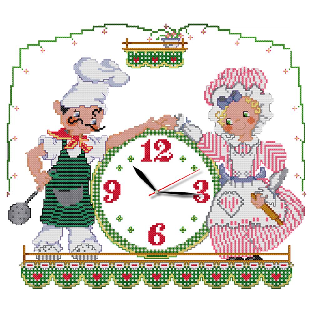 

Chef - 14CT Stamped Cross Stitch - 34*31cm, 501 Original