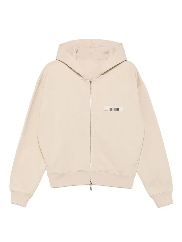 Light Luxury Brand 100% Cotton Hoodie,Men Women Zipper Sweatshirt