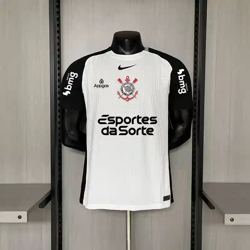 25/26 Player Corinthians Soccer Jersey Home + All Sponsors