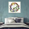 (35*33cm)14ct Stamped Cross Stitch - Flowers