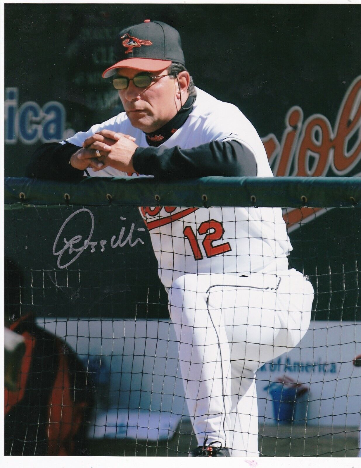 LEE MAZZILLI BALTIMORE ORIOLES ACTION SIGNED 8x10