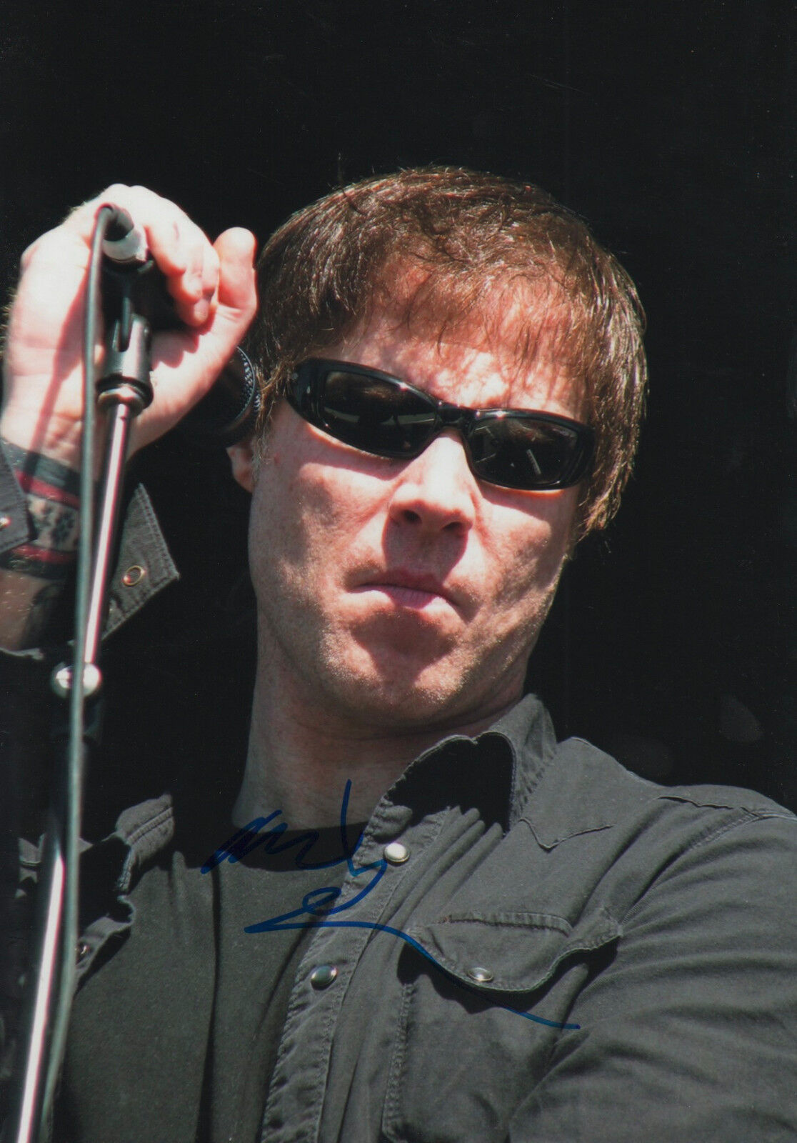 Mark Lanegan signed 8x12 inch Photo Poster painting autograph