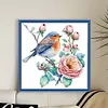 Robin-11CT Stamped Cross Stitch Bead Embroidery 36*36cm/14.17*14.17in tapestrymarket