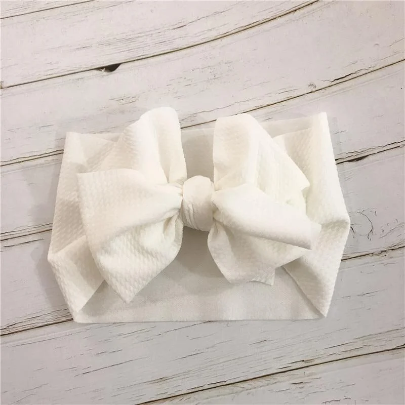 2019 Brand New Infant Headband Newborn Toddler Baby Girl Boy Headwear Solid Bowknot Soft Turban Knot Hairband Baby Shower Gifts