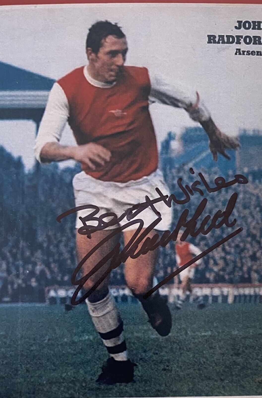 John Radford Genuine Hand Signed Arsenal 6X4 Photo Poster painting 2