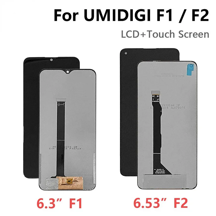 For Umidigi F1 LCD Display Touch Screen LCD Digitizer Glass LCD Parts For UMIDIGI F2 Display LCD Display Wholesale