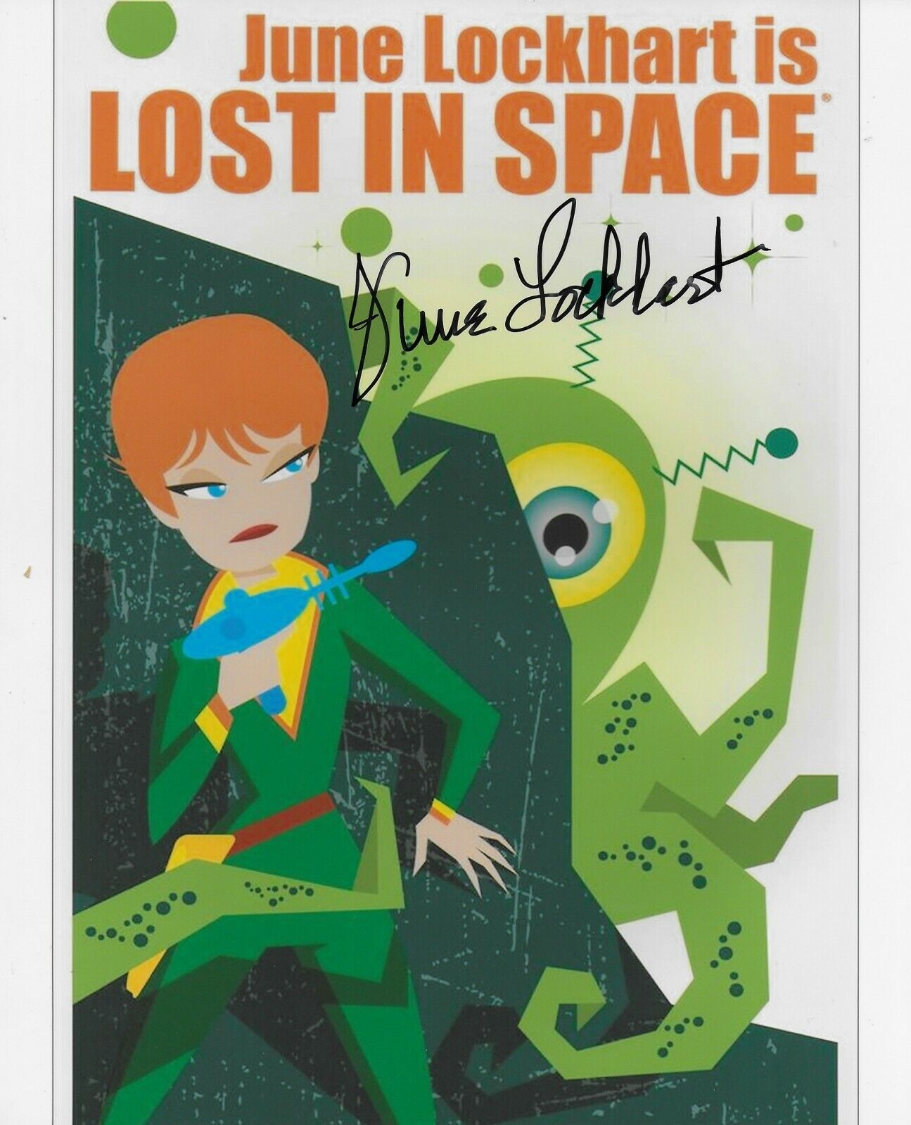 June Lockhart Lost in Space Original Autographed 8X10 Photo Poster painting #23