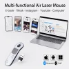 Wireless Bluetooth Mouse Remote: All-in-one control for TikTok short videos & PPT slide turning, compatible with multiple devices
