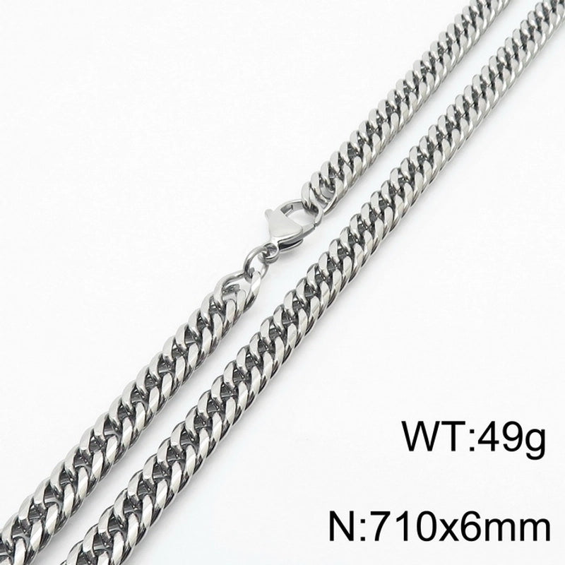 Minimalist Geometric Stainless Steel Unisex Necklace