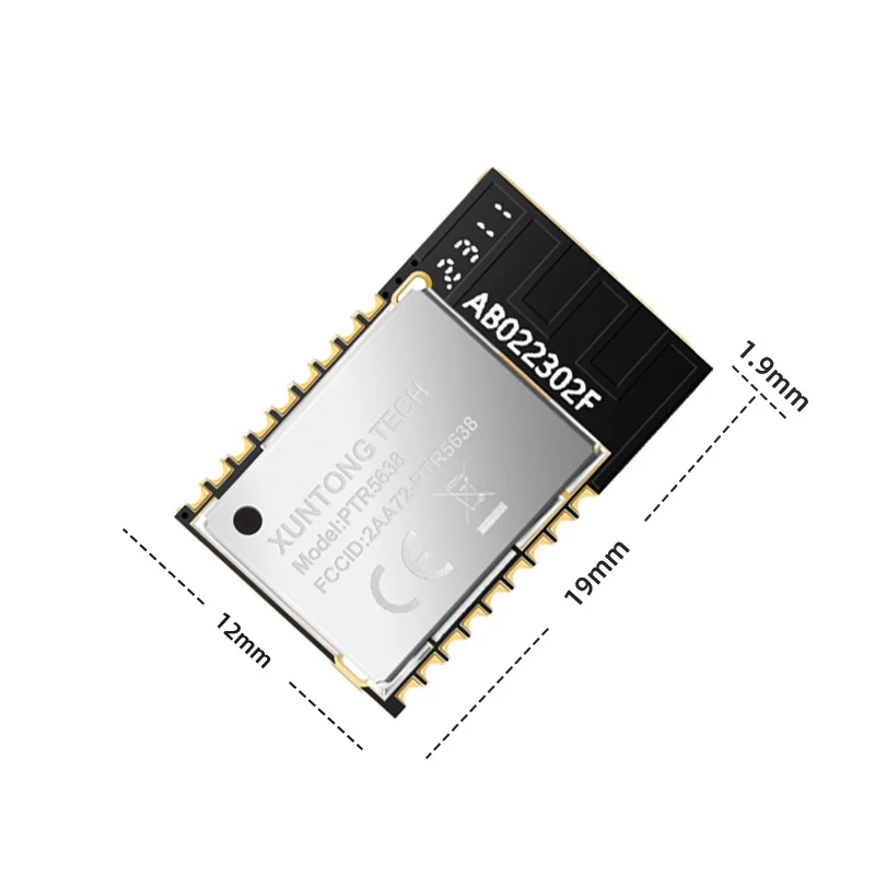 Small nRF52832 2.4GHz Mesh Protocol BLE 5 Low Power Consumption IoT Bluetooth Module