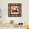 Snowman And Car-14CT Stamped Cross Stitch 40*40cm/15.75*15.75in