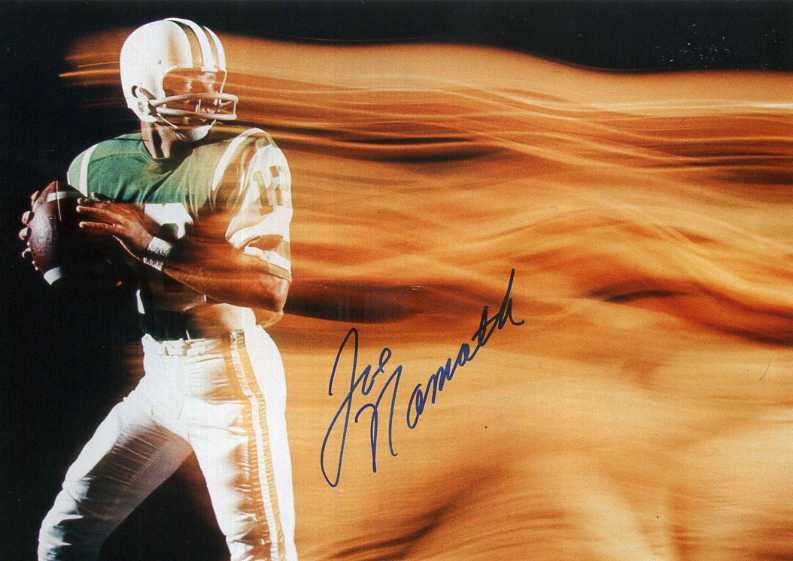 JOE NAMATH Signed Photo Poster paintinggraph - American Football - NEW YORK JETS - Preprint