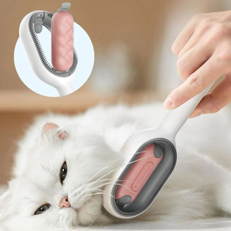 Water Tank Grooming Brush for Cats and Dogs Effective Hair Removal and Grooming Tool
