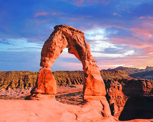 

Arches National Park – Paint By Numbers - 40*50CM, 501 Original