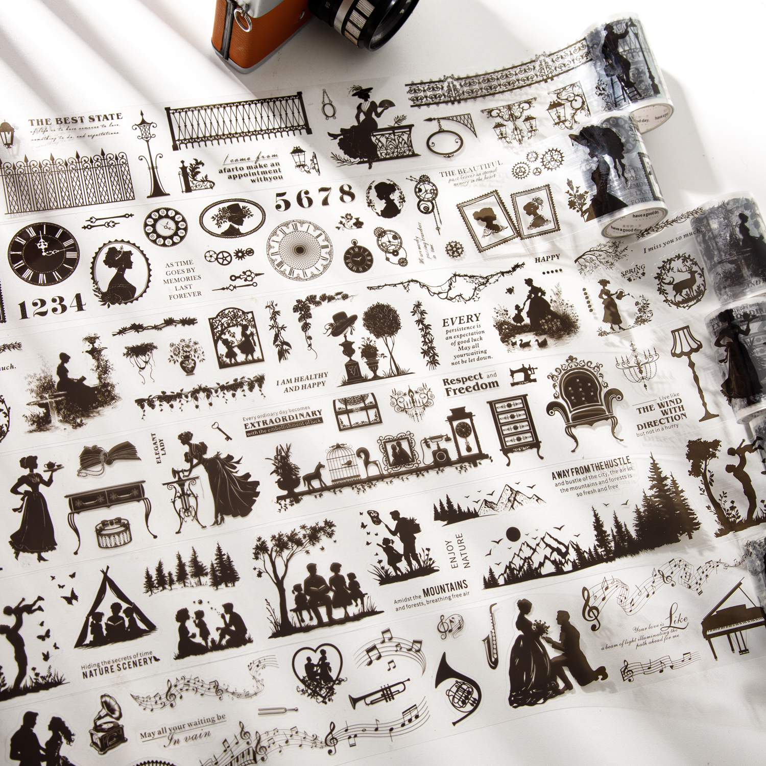 PET 테이프 - 실루엣 팬텀 시리즈 빈티지 캐릭터 섀도우