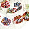6Pcs Diamond Painting Football Match Greeting Card Set with Envelopes for Beginner Adult Holiday Gifts