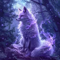 Nine-Tailed Spirit Fox - Diamond Painting