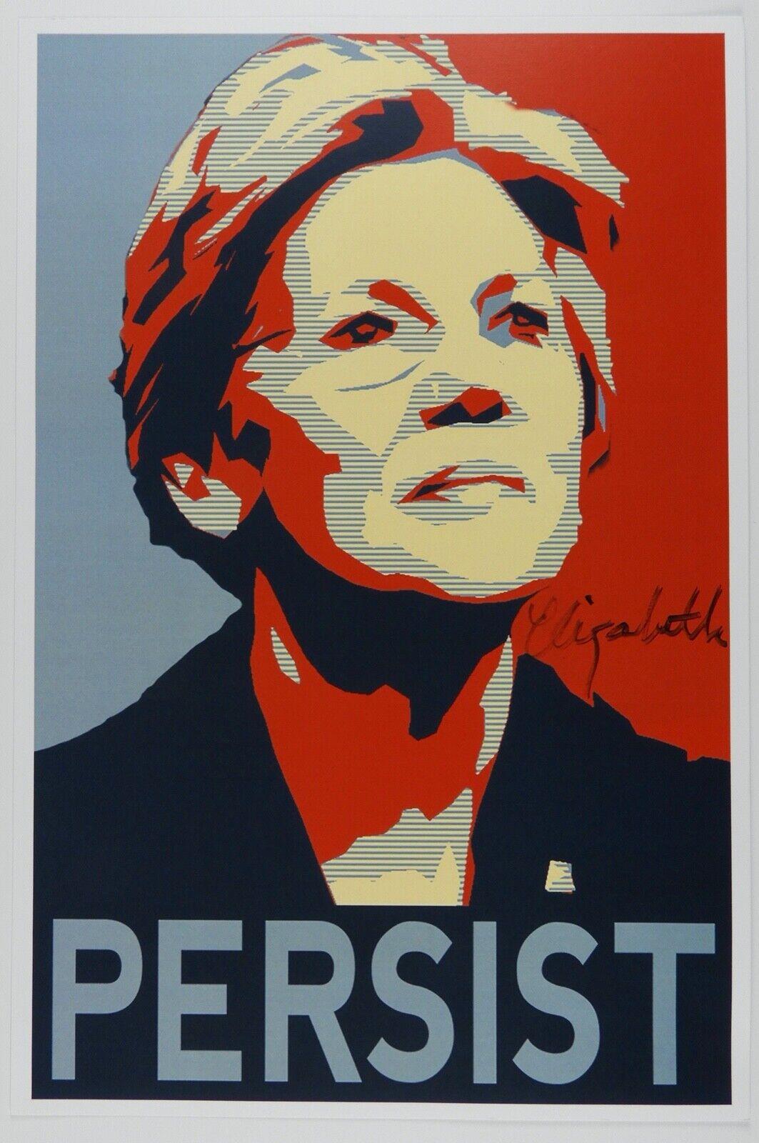 Elizabeth Warren JSA Autograph Signed Photo Poster painting COA 18 x 12 Ltithograph