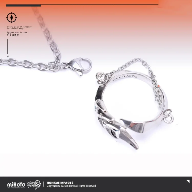 Kiana Kaslana Theme Necklace and Ring Set [Original Honkai Official Merchandise]