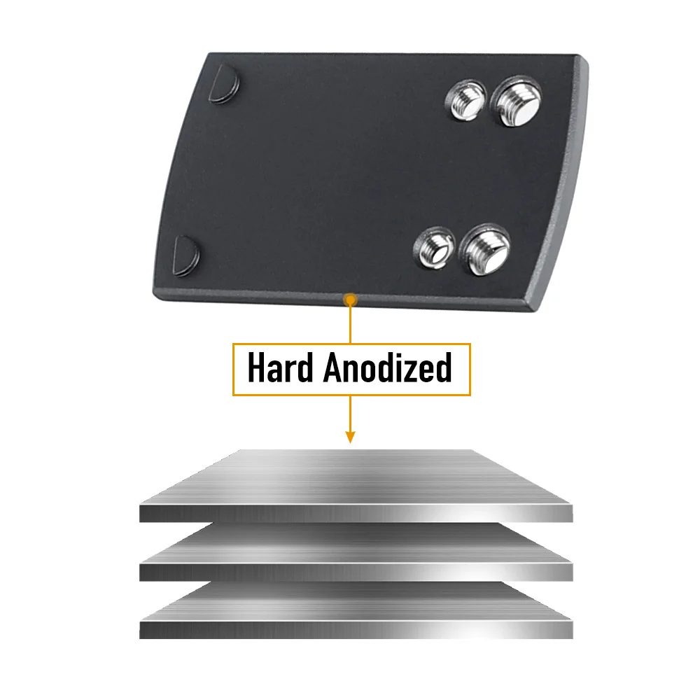 ohhunt® Adapter Plate for Glock Compatible with Holosun 407K 507K EPS Carry and RD U1