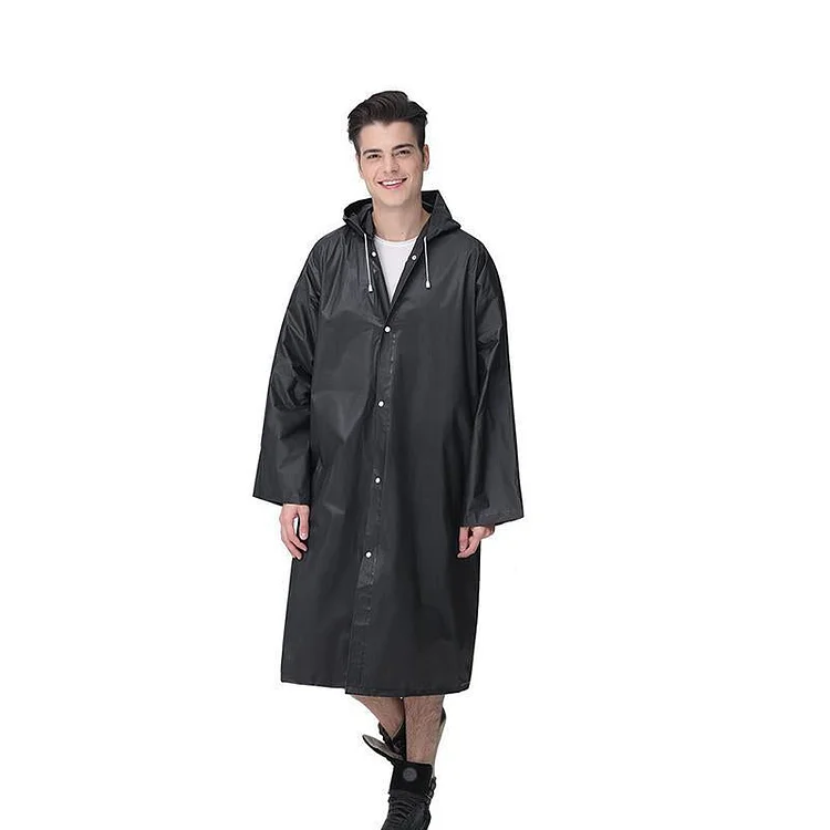 Unisex Reusable Portable Frosted Raincoat | 168DEAL