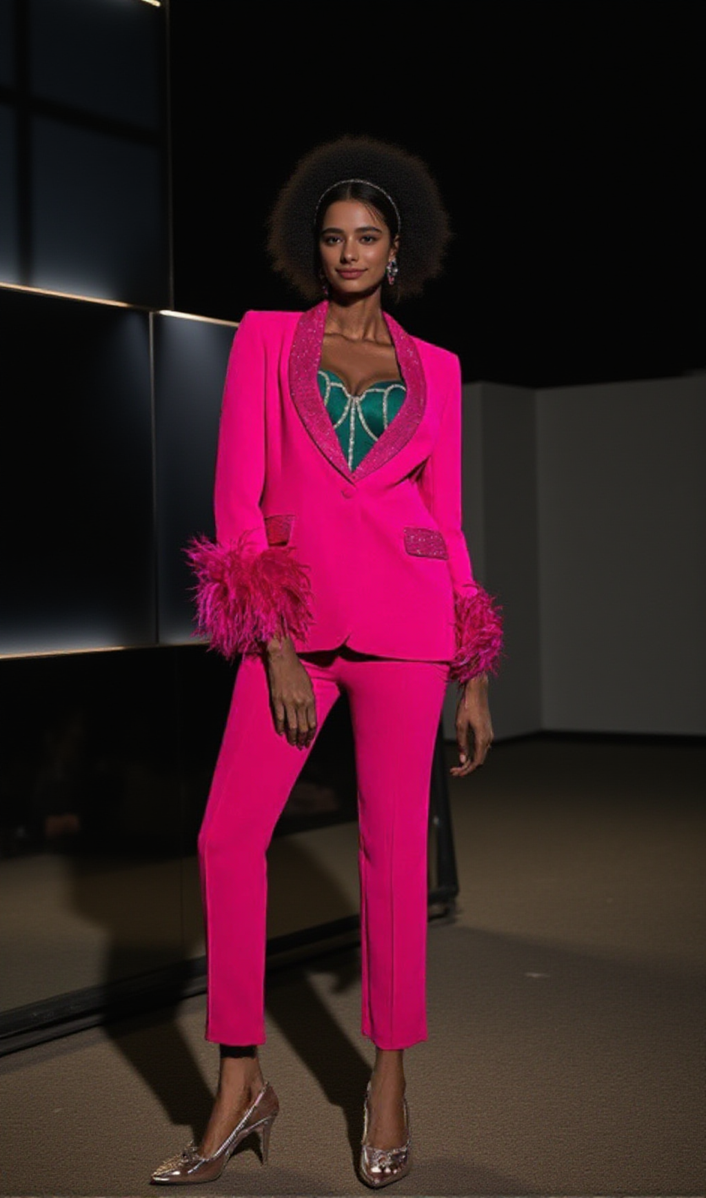 BODYCON PANTS IN PINK