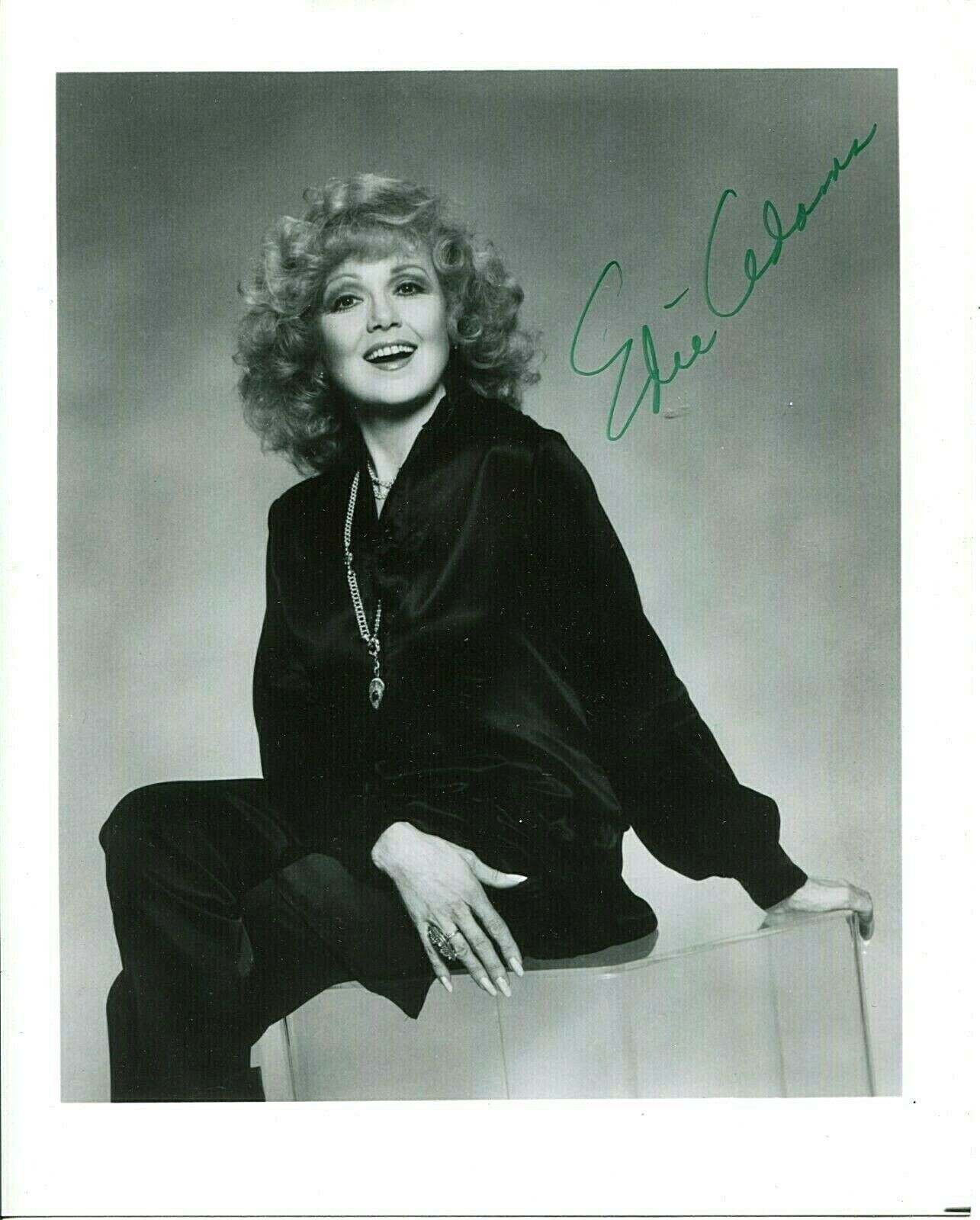 EDIE ADAMS Autographed 8X10 B&W Photo Poster painting PC 2610