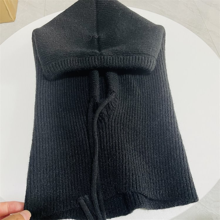 New Knitted Pull Rope Hat Pullover