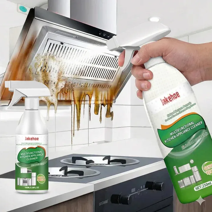 Kitchen grease foam cleaner spray for heavy oil stains on grills and ovens