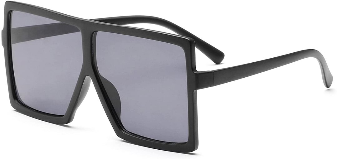 Square Oversized Sunglasses for Women Men Flat Top Fashion Shades