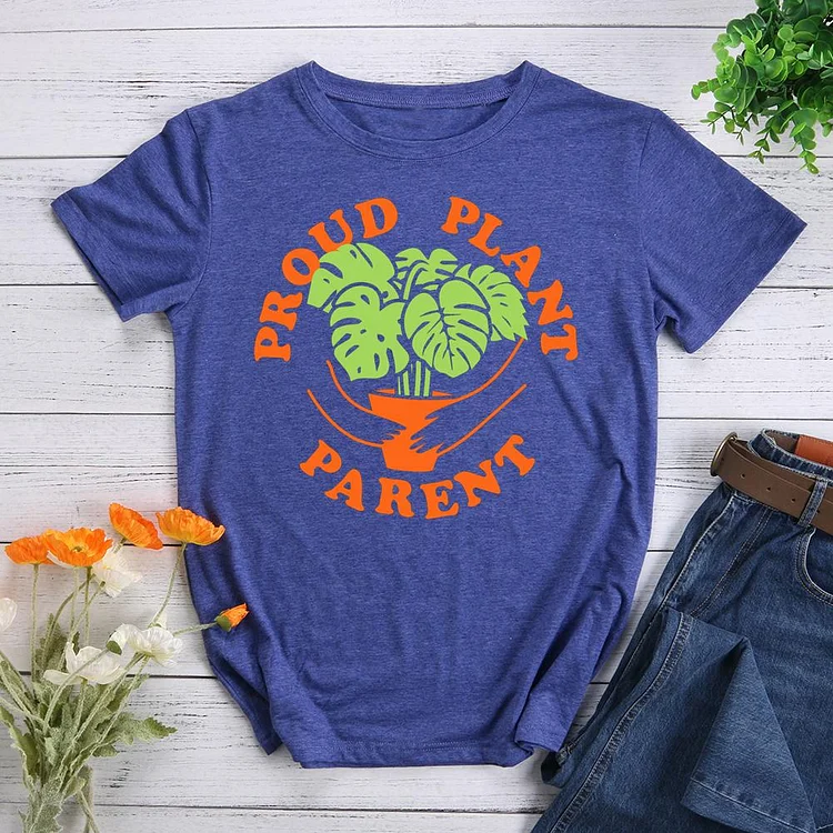 PROUD PLANT PARENT Round Neck T-shirt